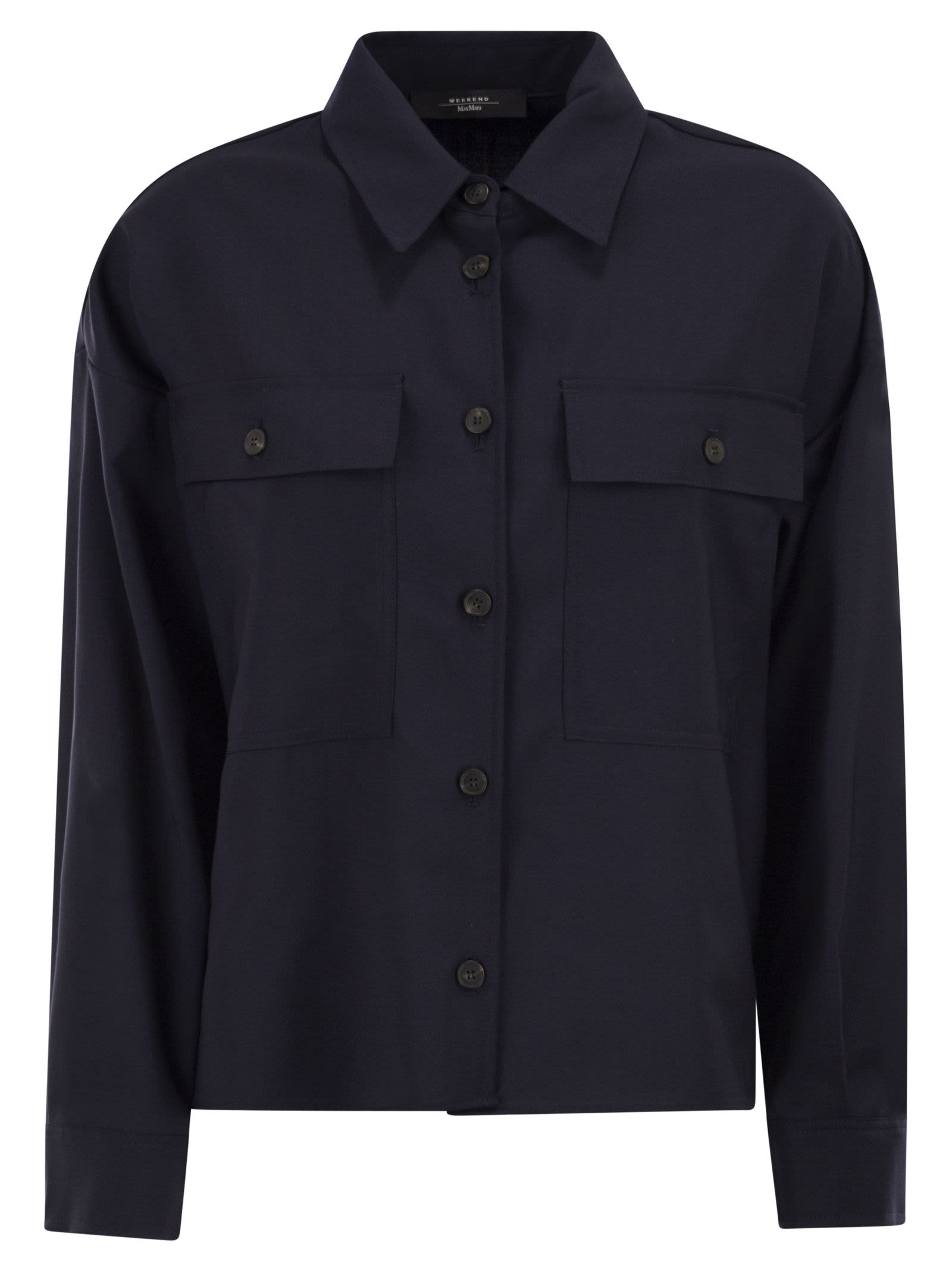 Weekend Maxmara Wkdmulino - Cropped Wool Canvas Jacket