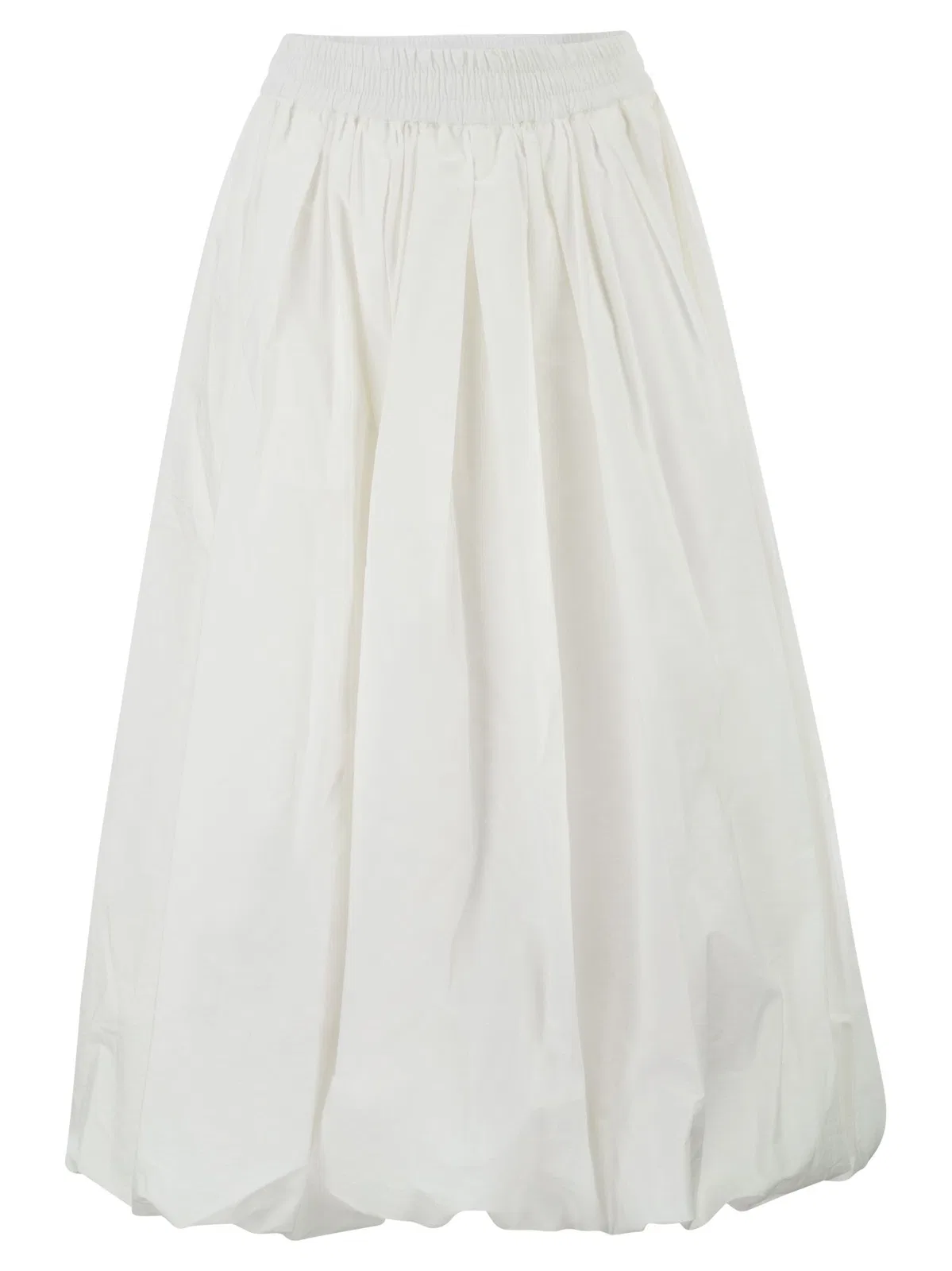 Weekend Maxmara Wkinuvole – Long Cotton Skirt With Elasticated Waist