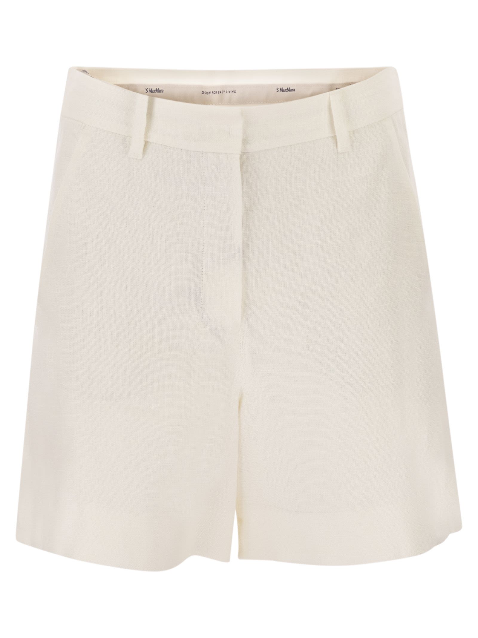 S Maxmara Smmparty - Linen Straw Shorts