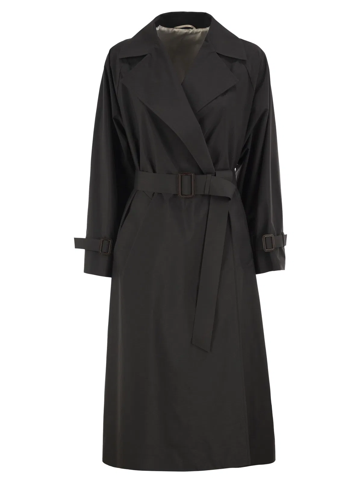 Weekend Maxmara Wkdfatto - Water-Repellent Long Trench Coat With Belt