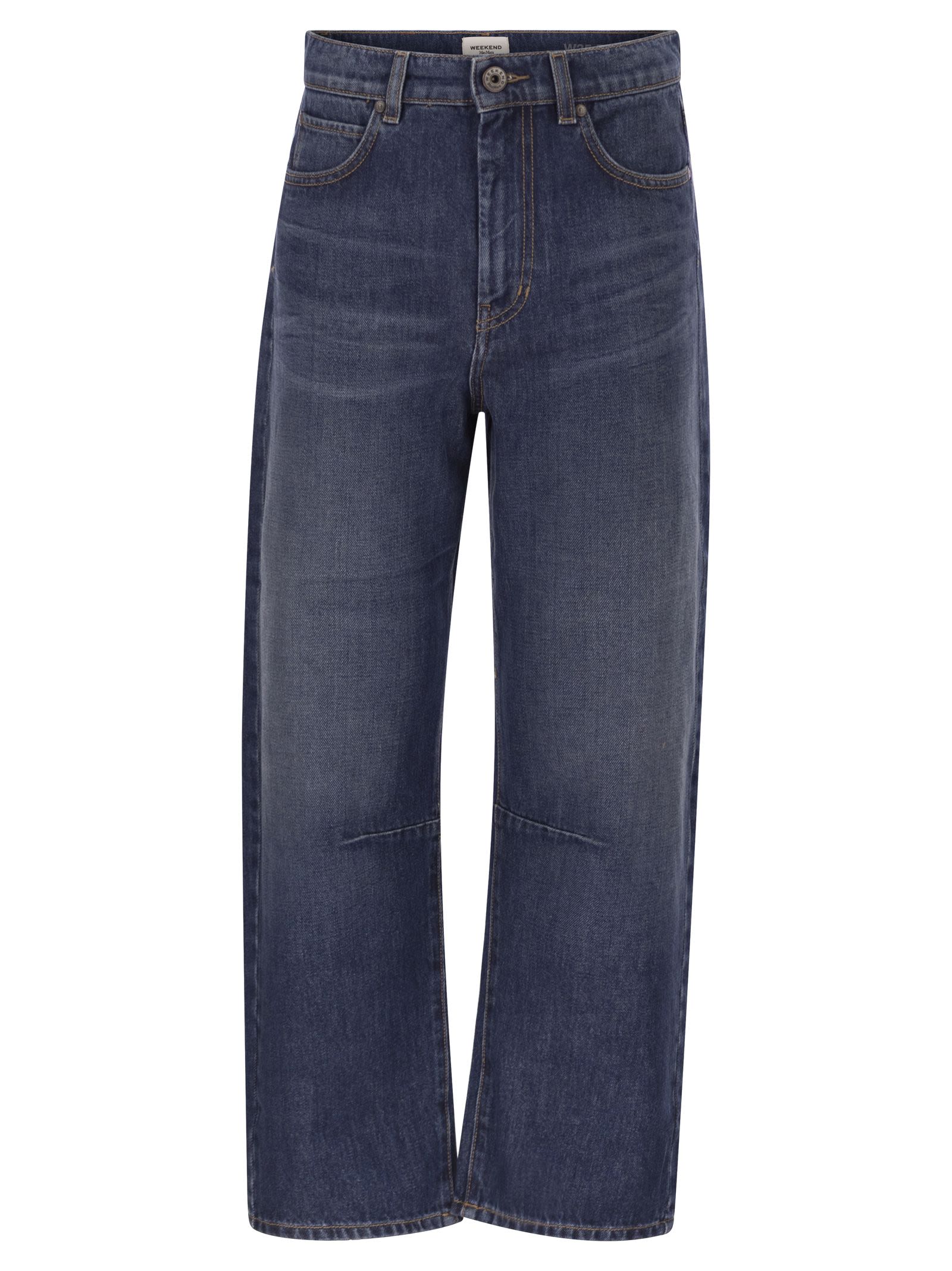 Weekend Maxmara Wkdcaduca - Wide-Leg Cotton Denim Jeans