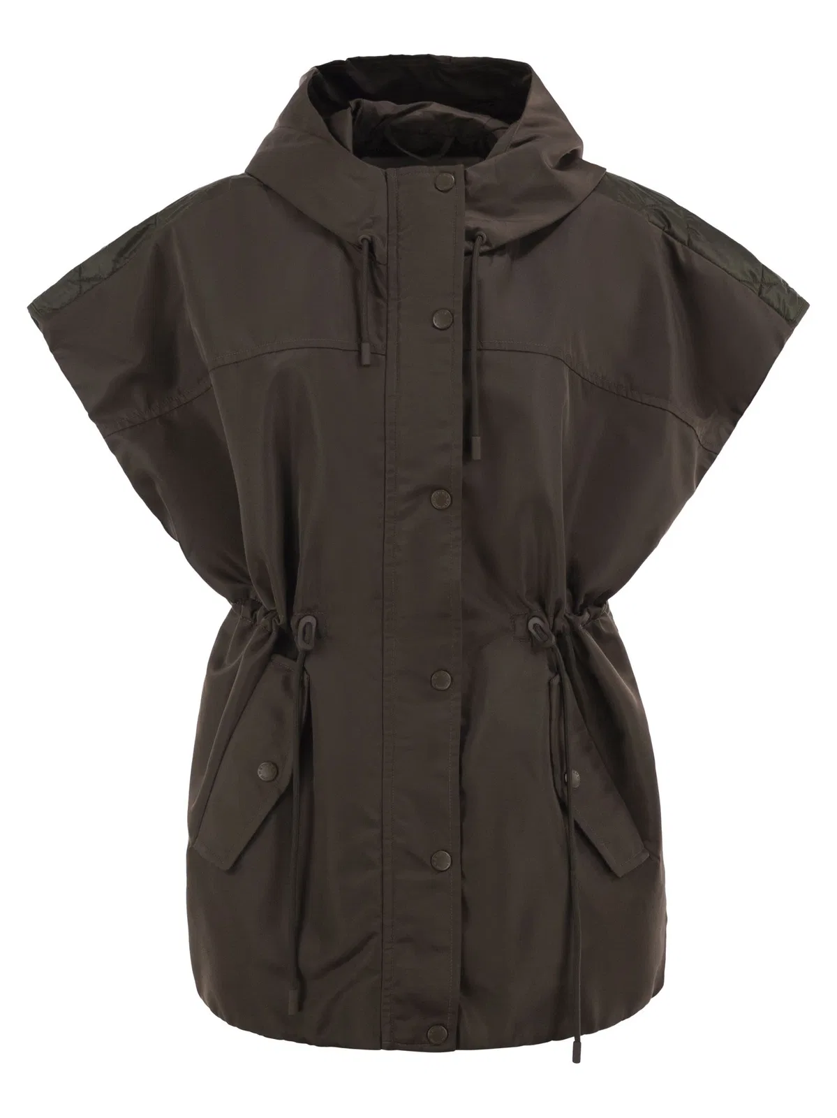 Weekend Maxmara Wkdorigano - Hooded Technical Fabric Gilet