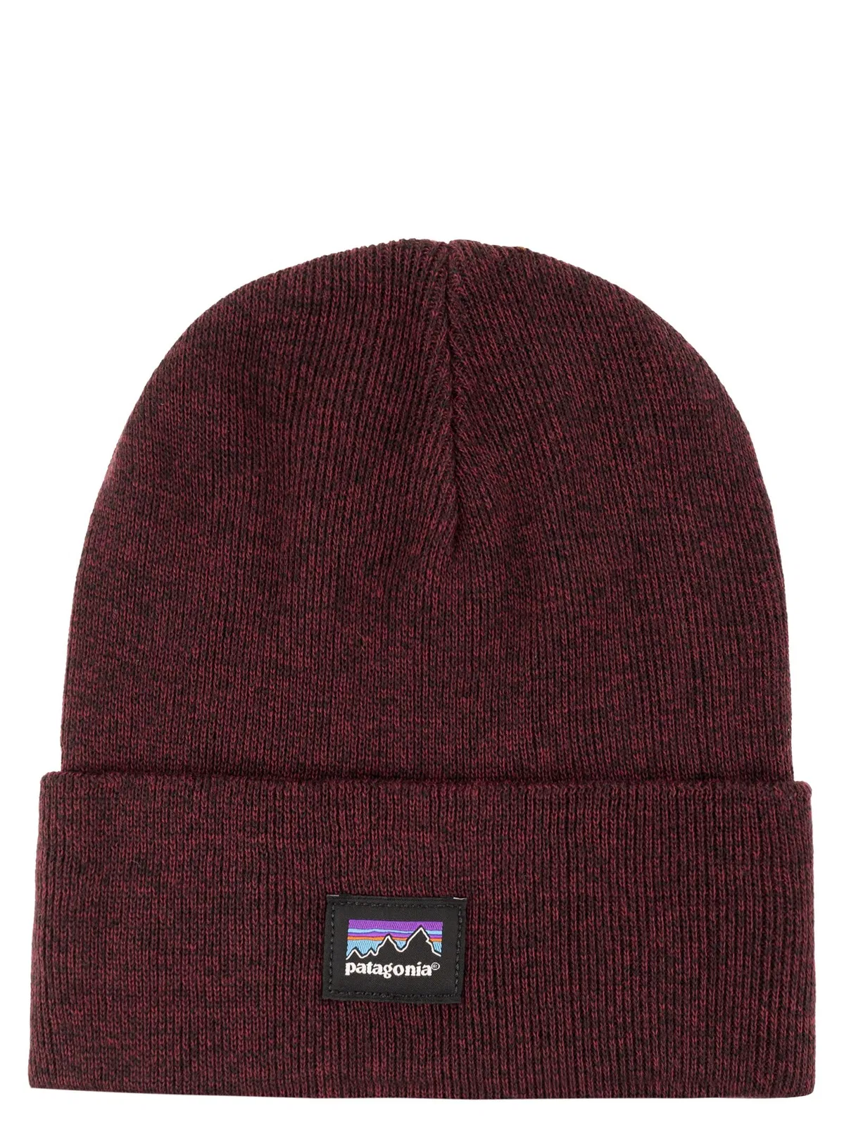 Patagonia Beanie Made From Recycled Polyester With A Logo In Burgundy