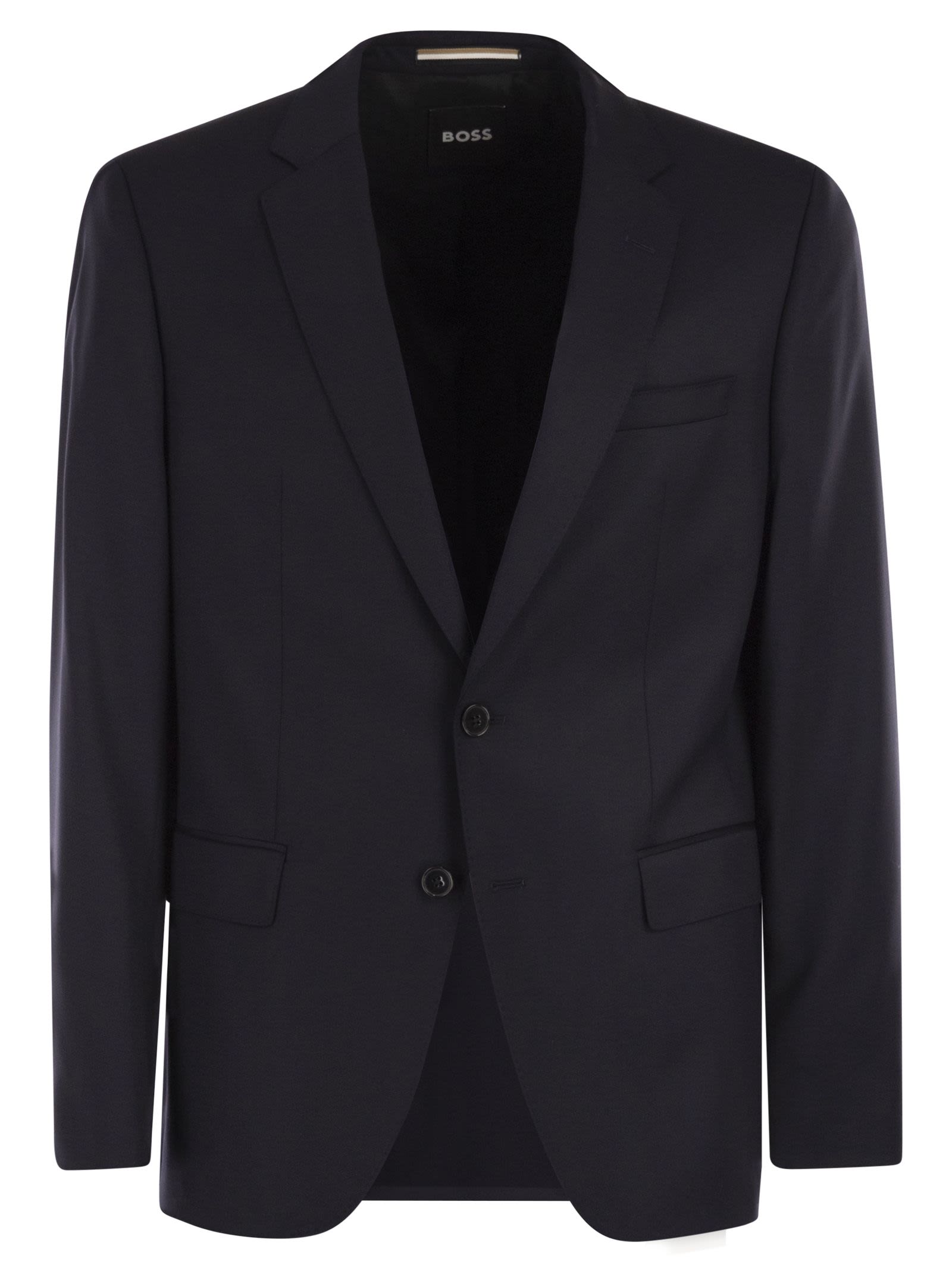 Slim Fit Blazer In Virgin Wool Serge