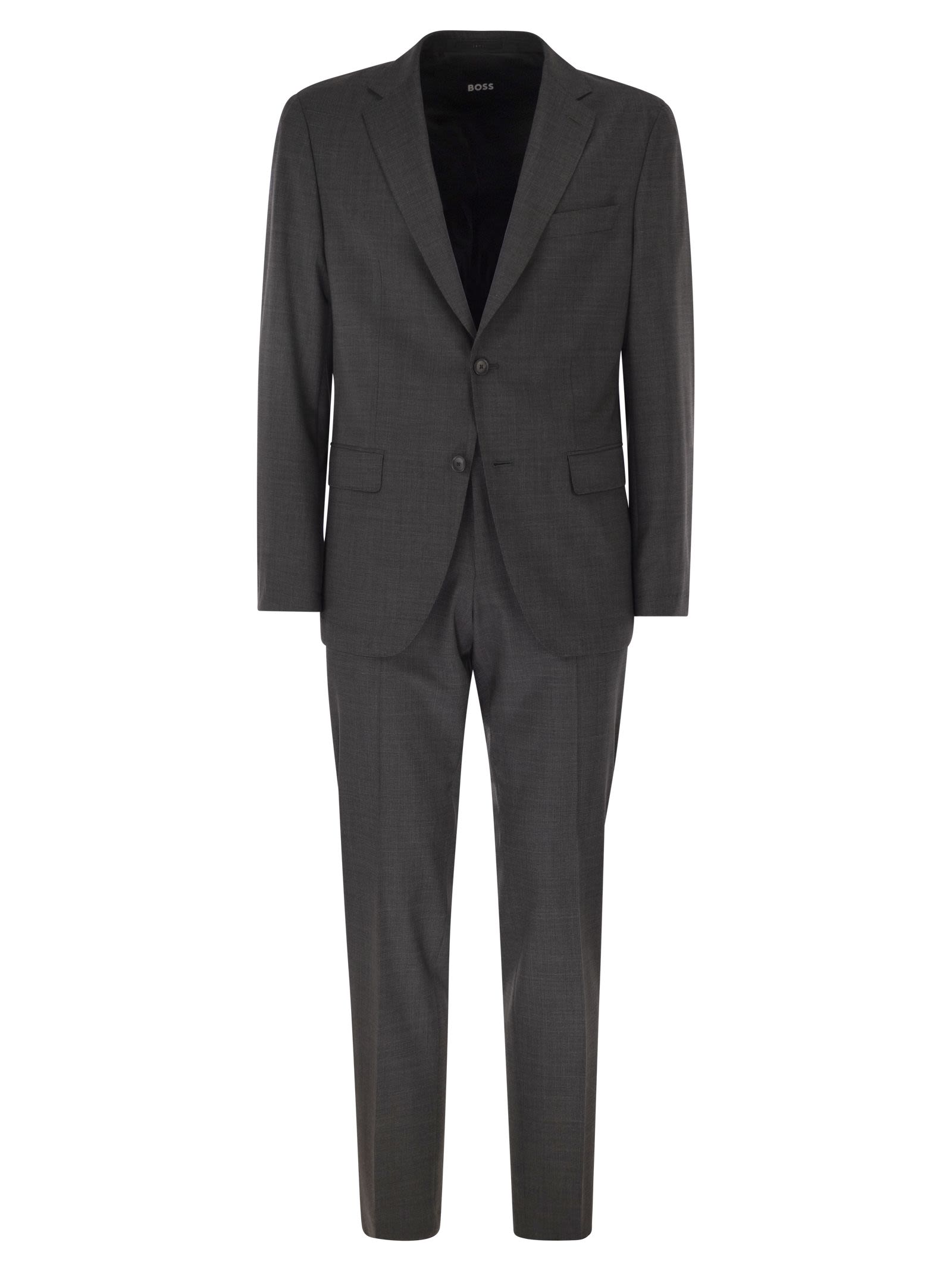 Stretch Virgin Wool Blend Suit