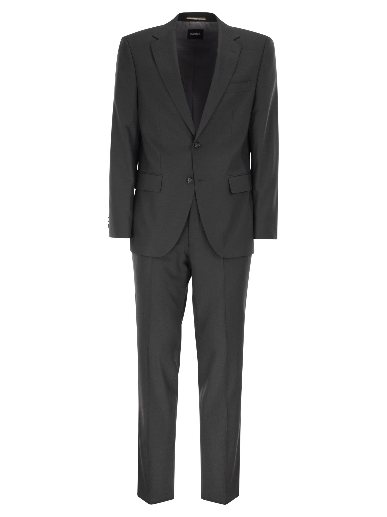 Stretch Virgin Wool Blend Suit