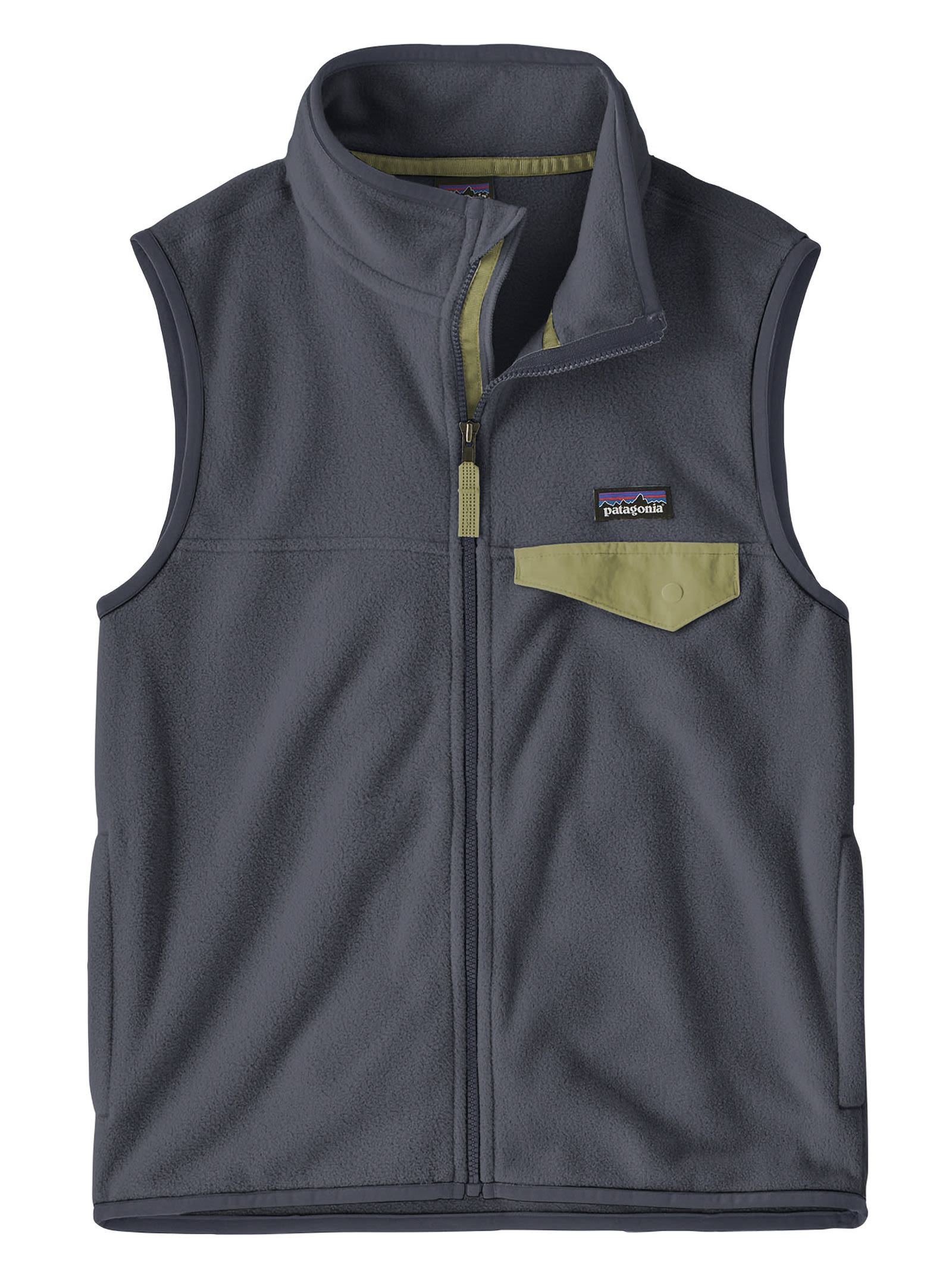 Recycled Fleece Vest With Front Zip