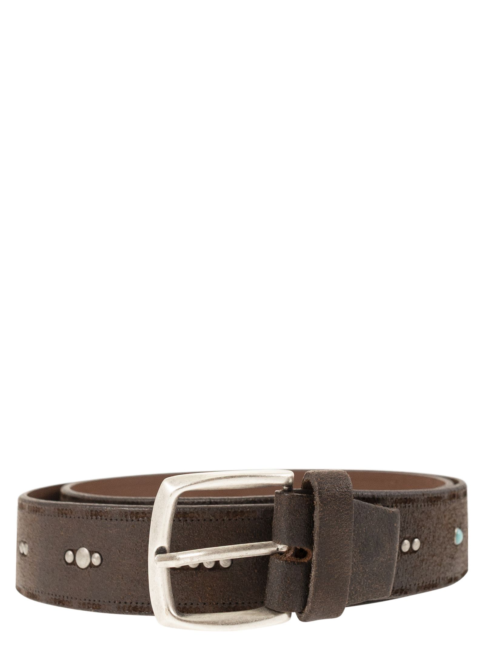 Studded Leather Belt