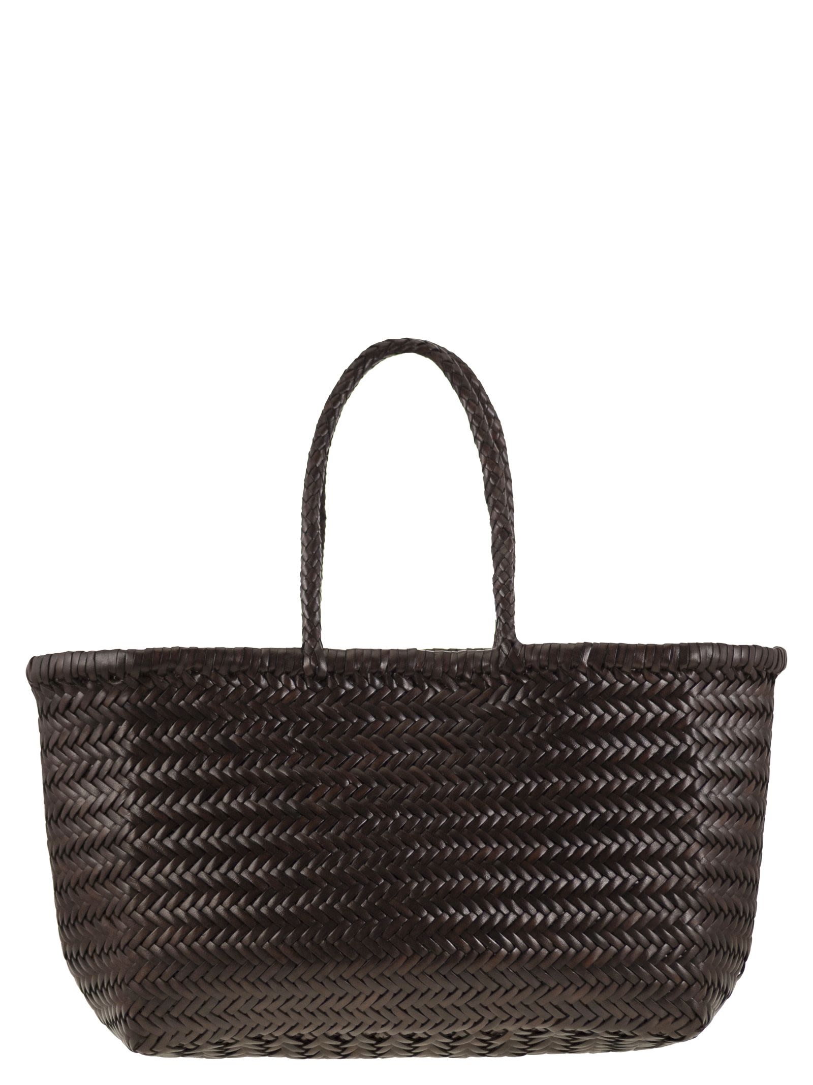 Triple Jump Big - Woven Leather Bag