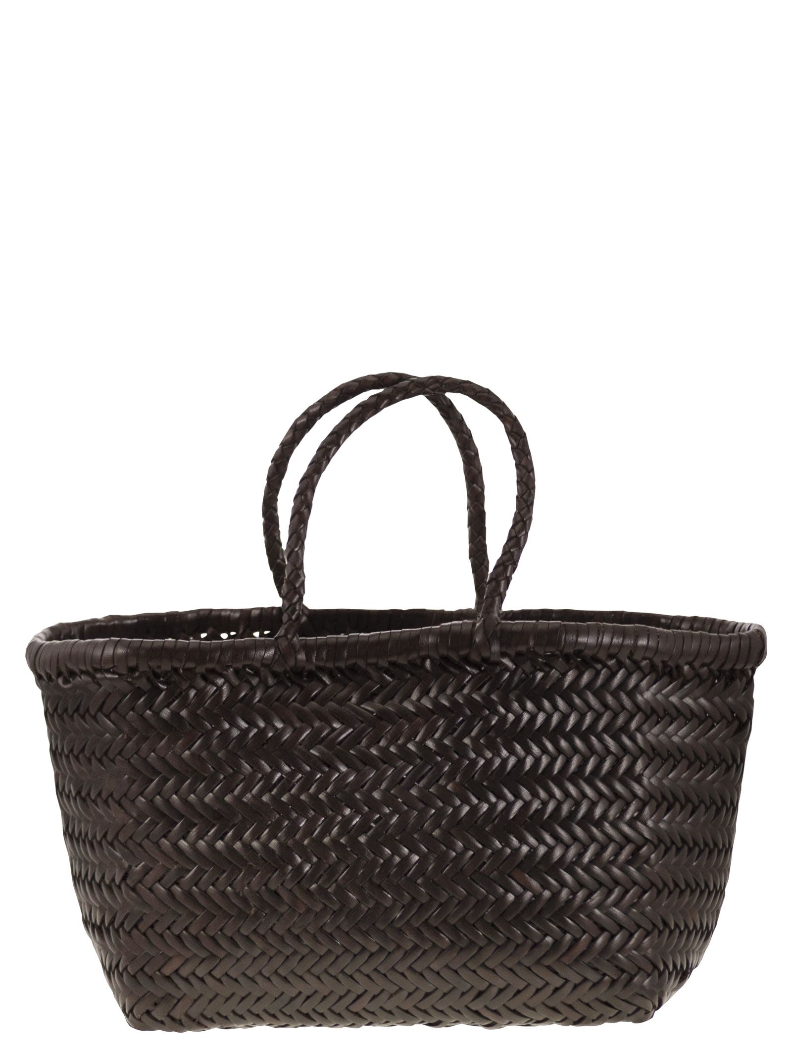 Triple Jump Small - Woven Leather Bag