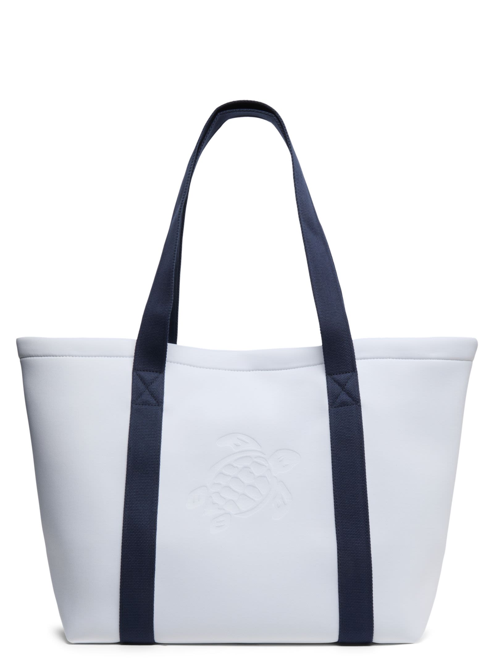 Polyester Tote Bag With Embossed Turtle Logo