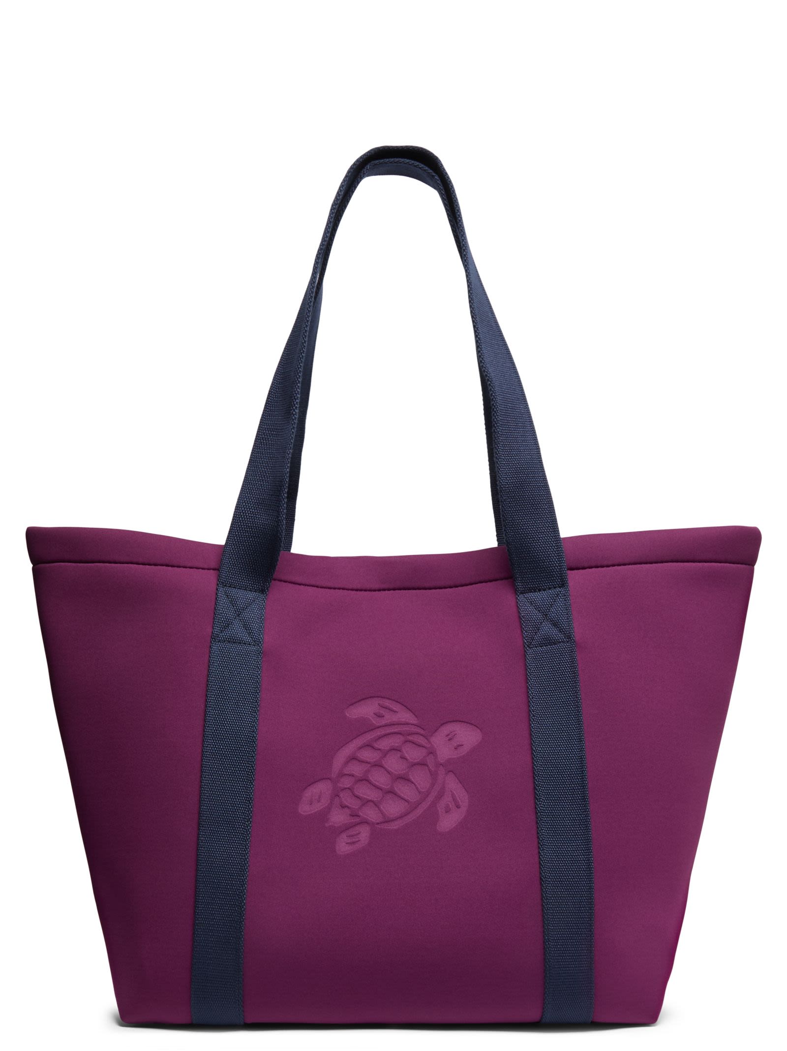 Polyester Tote Bag With Embossed Turtle Logo