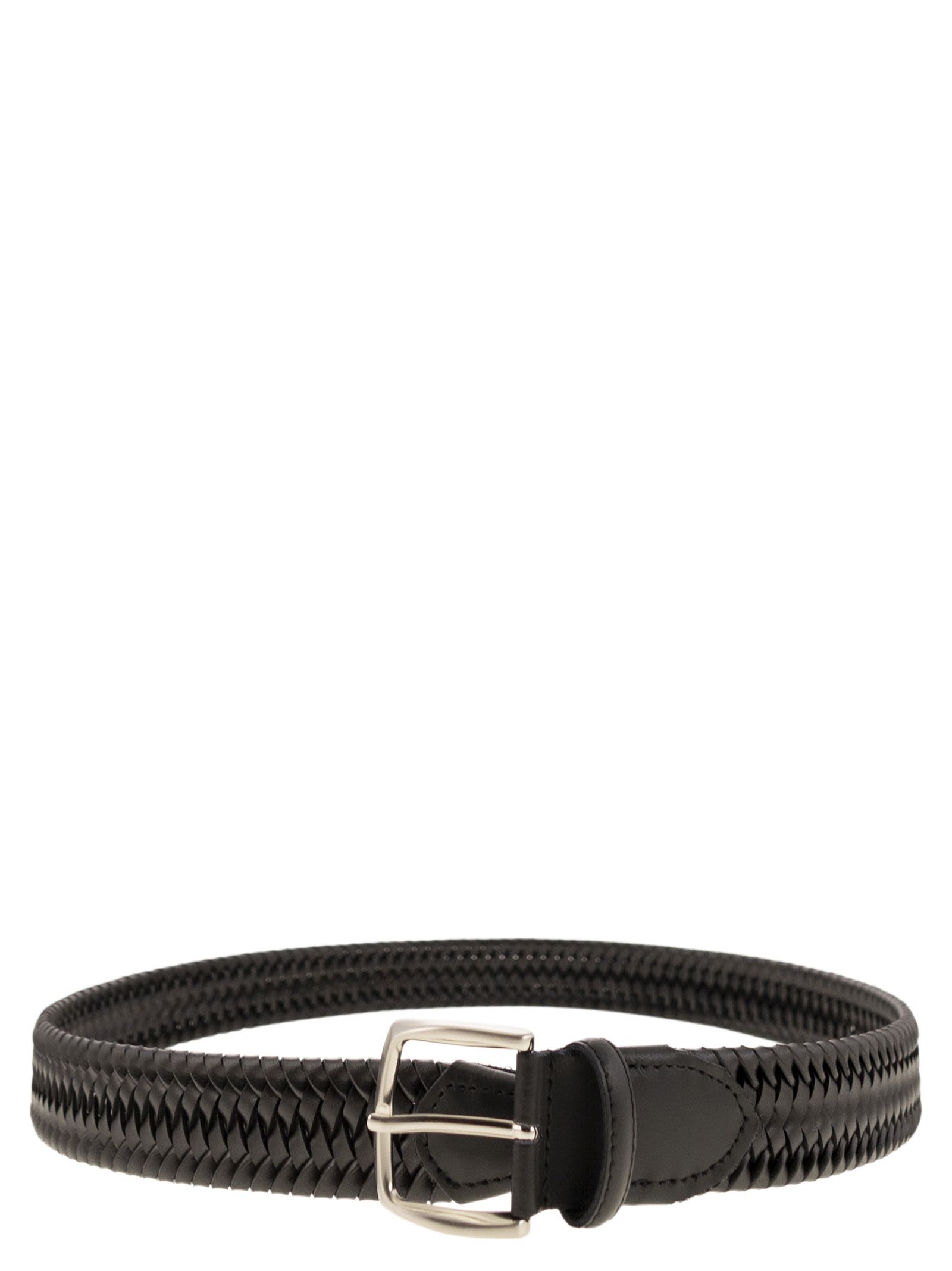 Woven Leather Belt