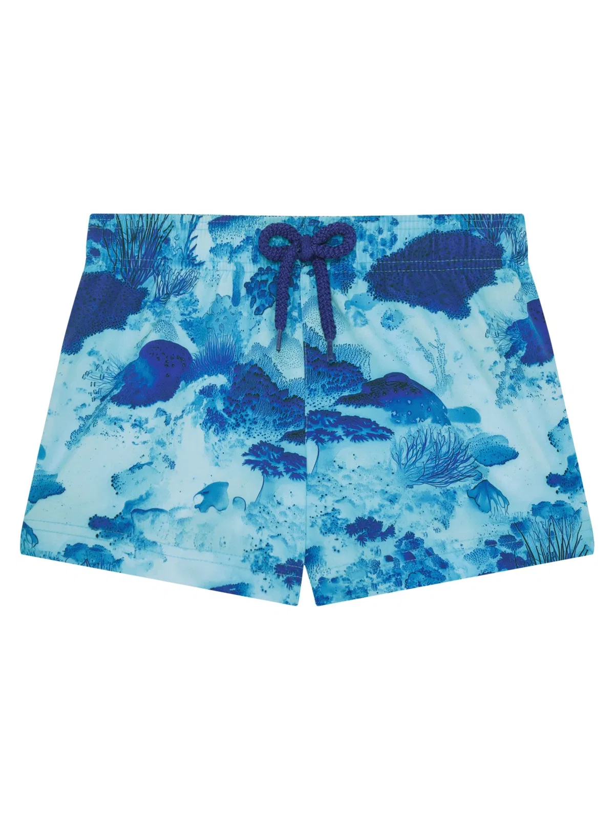 Girls’ Swim Shorts With Ocean Floor Print