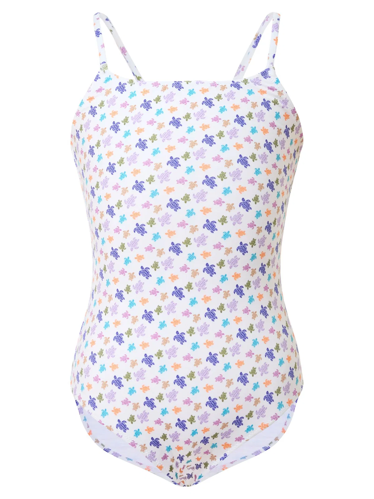 Girls’ One-Piece Swimsuit With Multicolour Turtle Print