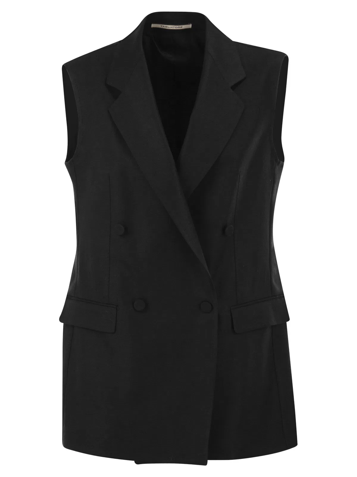 Double-Breasted Linen Waistcoat