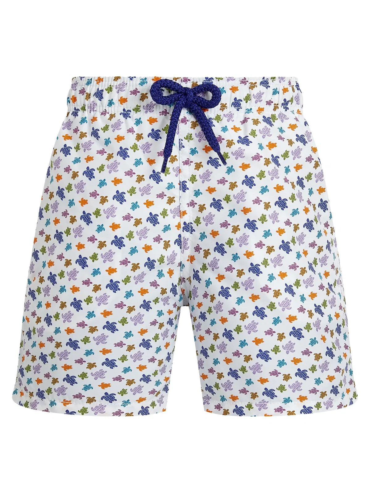 Boys’ Recycled Polyamide Swim Shorts With Turtle Print