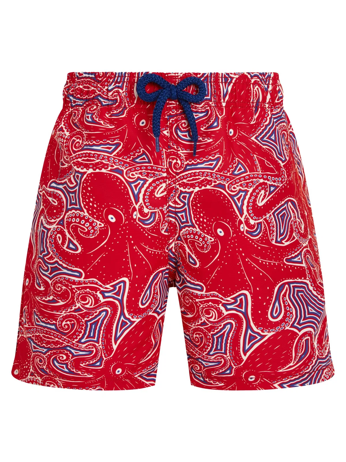 Boys’ Recycled Polyamide Swim Shorts With Octopus Print