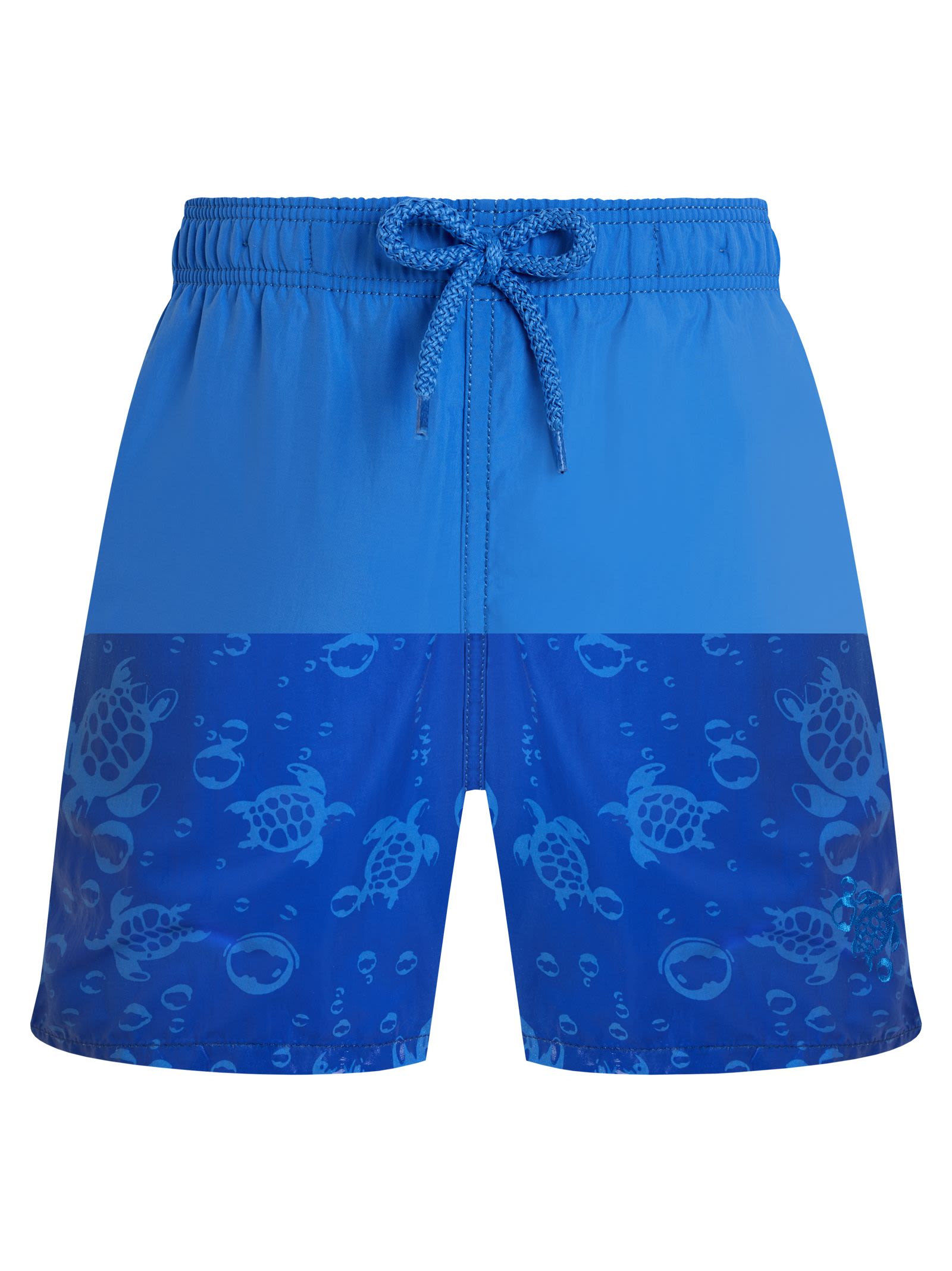 "Ronde Des Tortues" Print Swimming Trunks