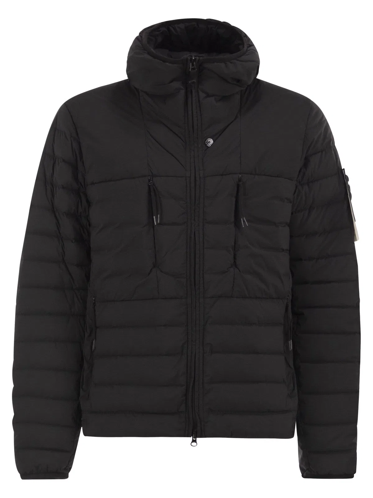 Seamless Tunnel Down-Tc Stretch Hooded Down Jacket