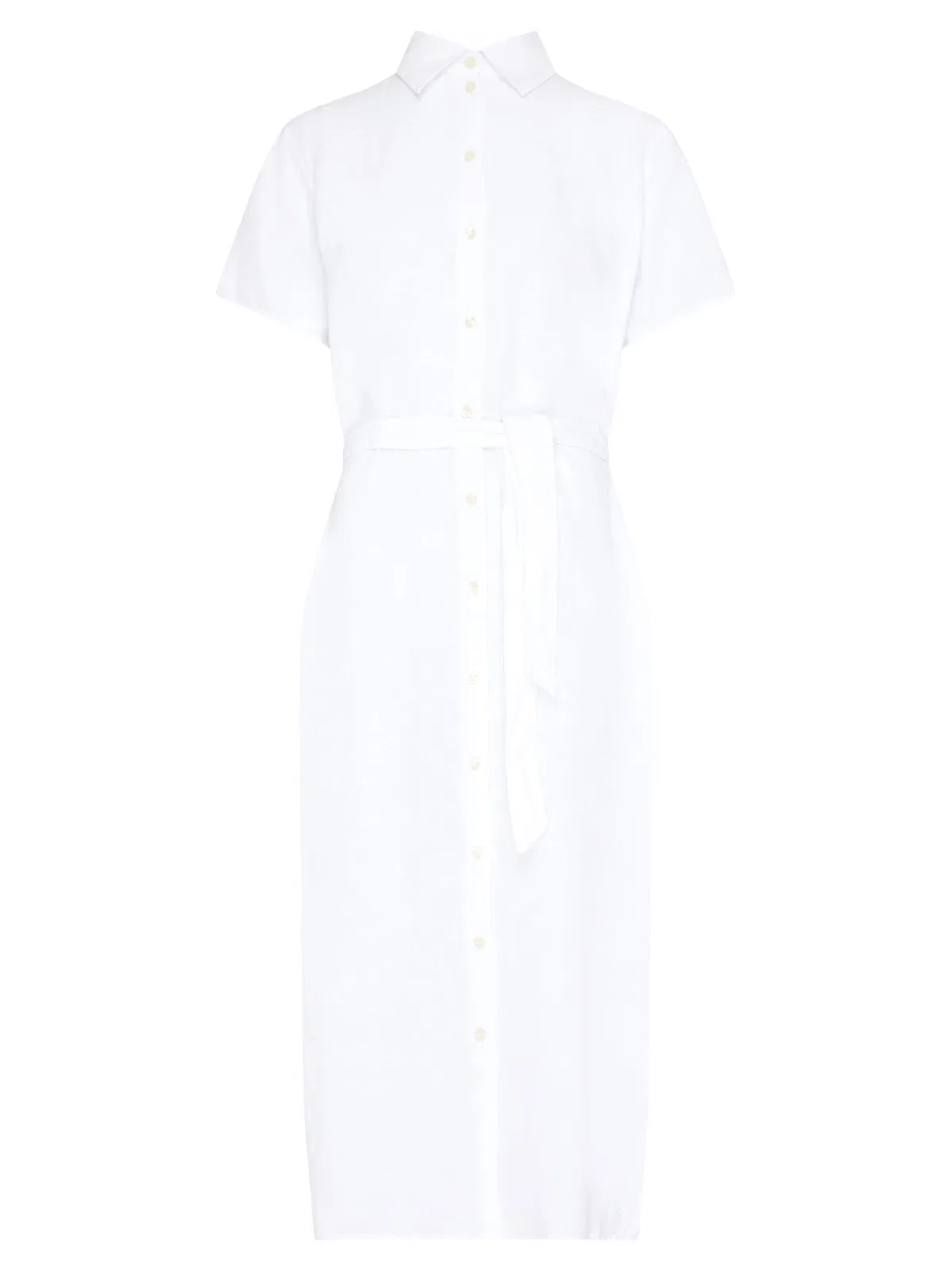 Linen Shirt With A Belt