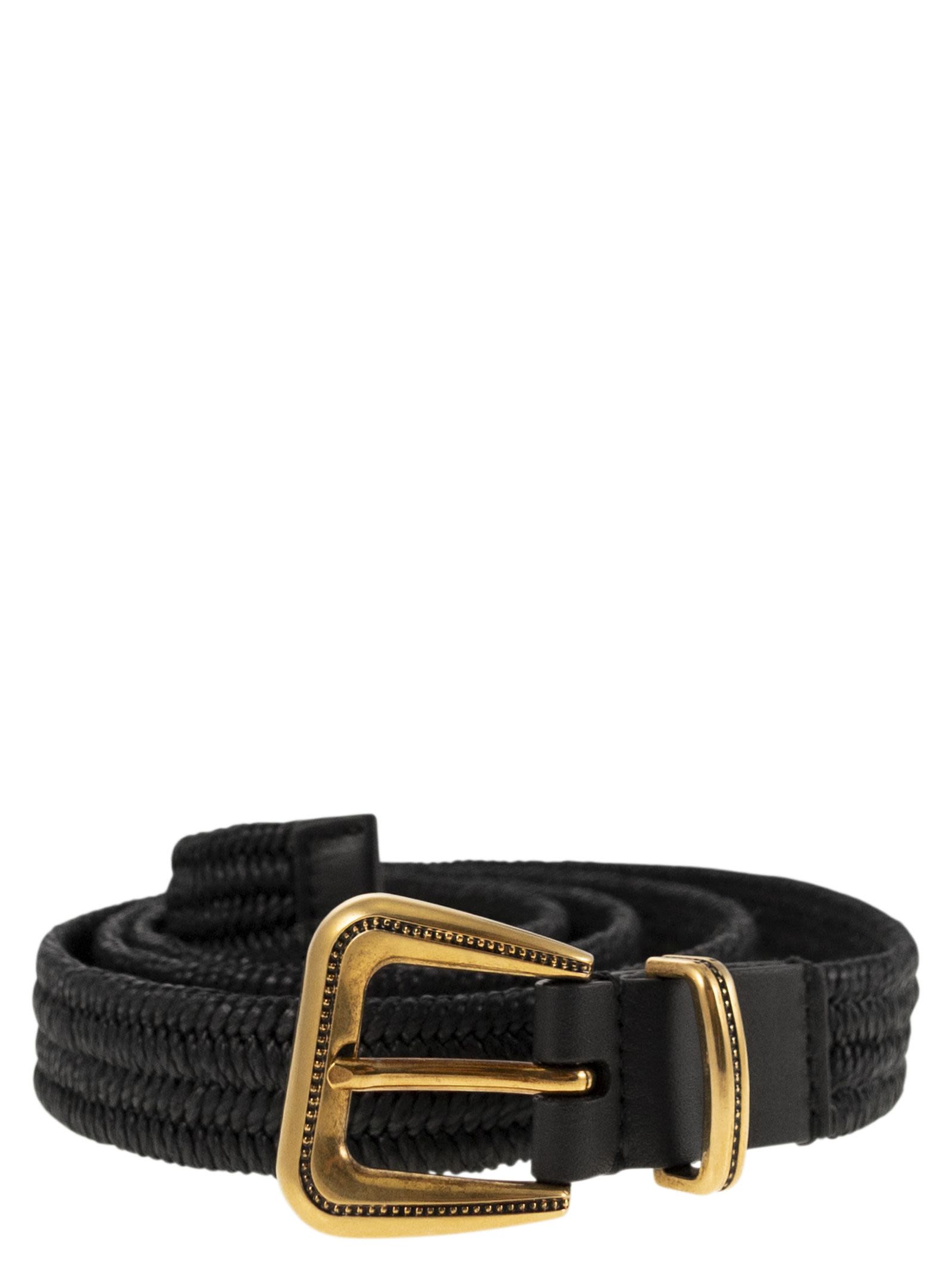Rustic Woven Linen Belt
