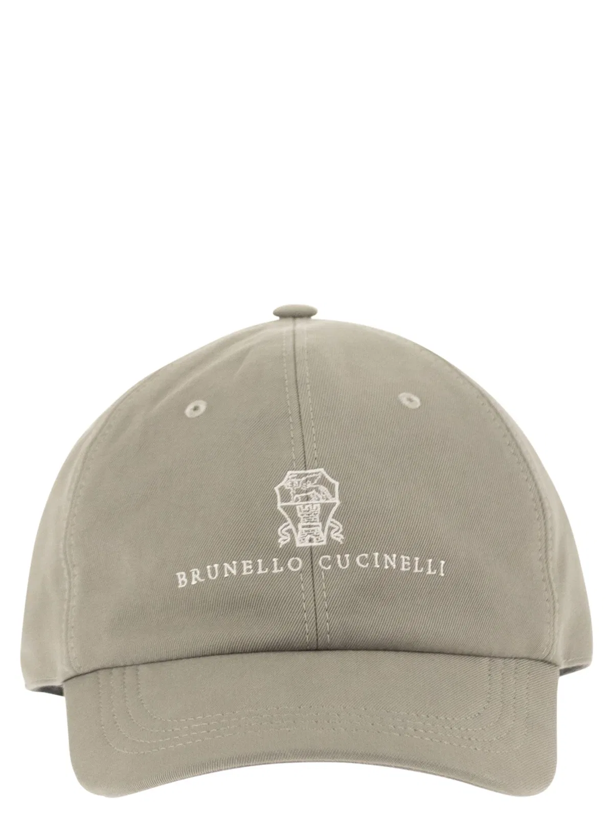 Baseball Cap In Garment-Dyed Twisted Cotton Gabardine With Embroidered Logo