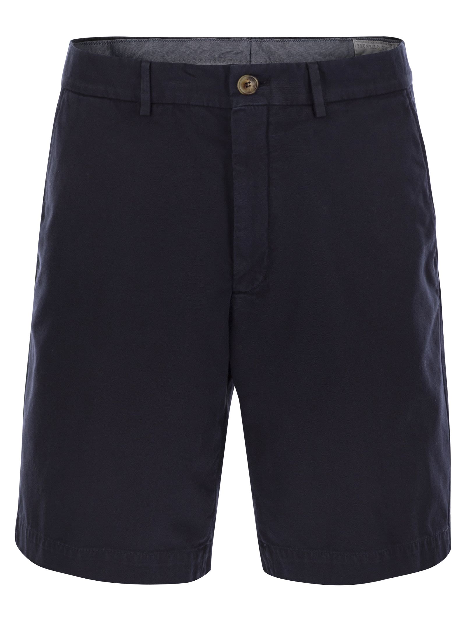 Cotton Gabardine Bermuda Shorts