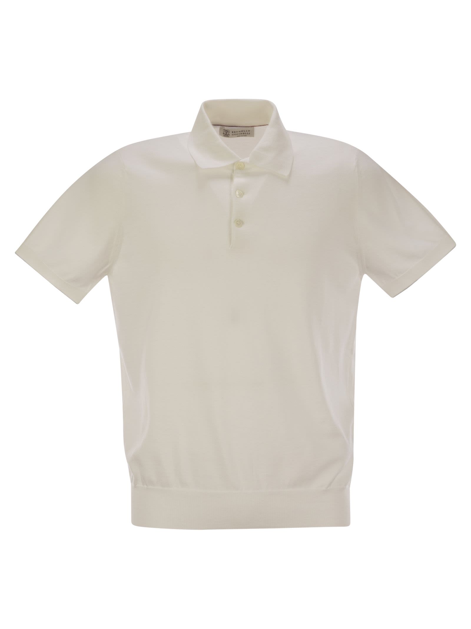 Lightweight Cotton Knit Polo Shirt