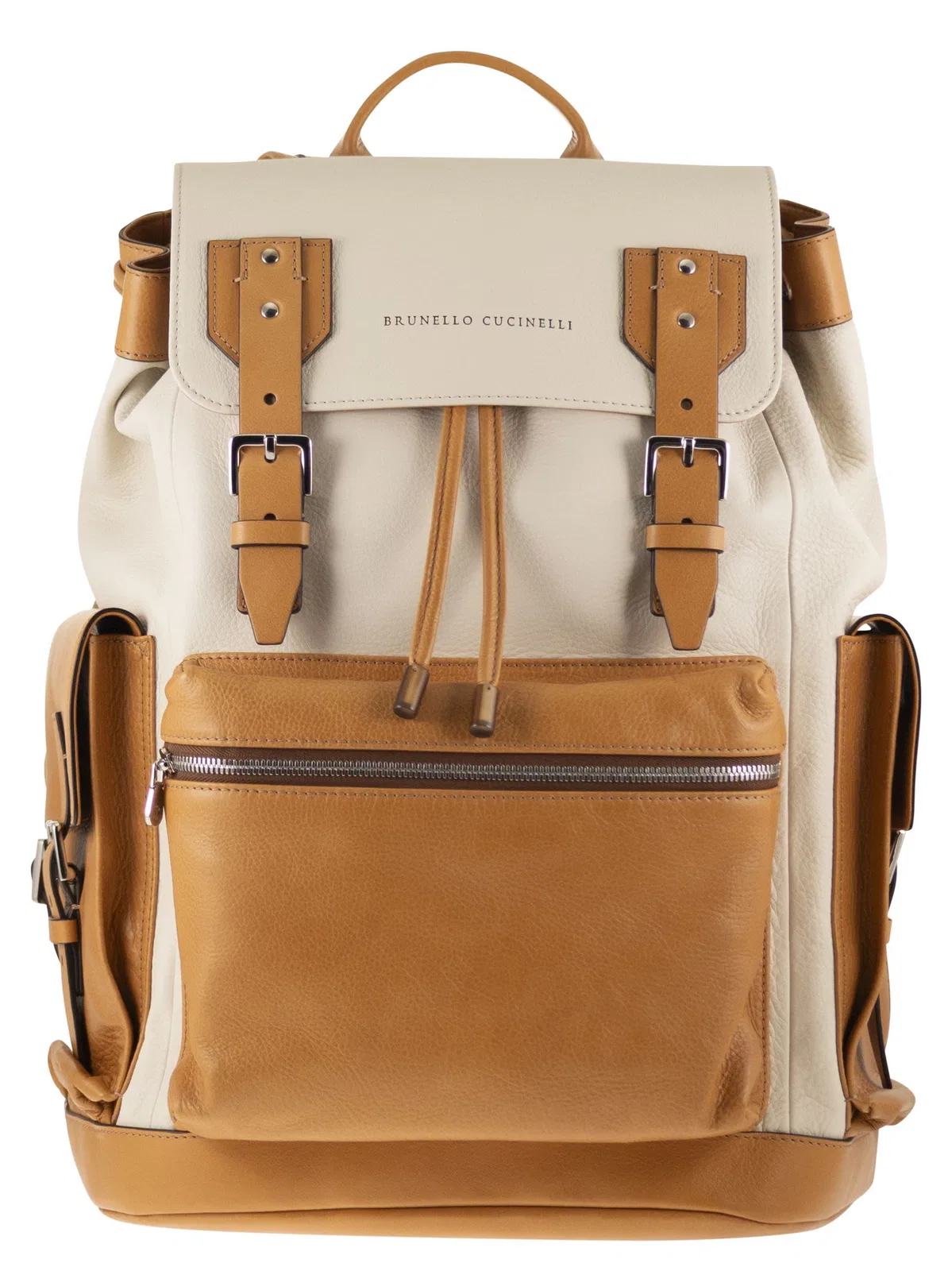 City Backpack In Grained Calfskin And Cowhide Leather