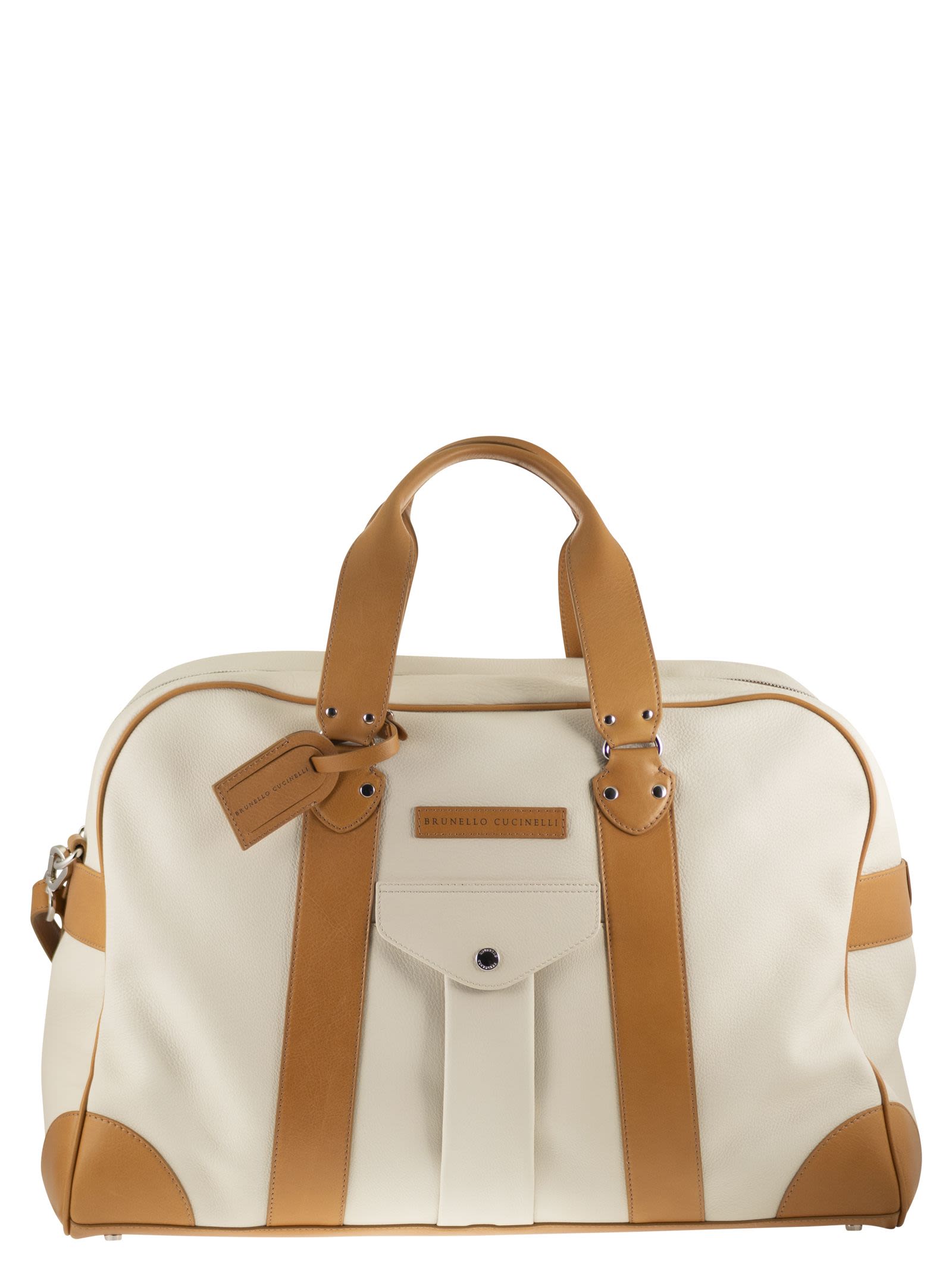 Street Bag In Grained Calfskin And Cowhide Leather