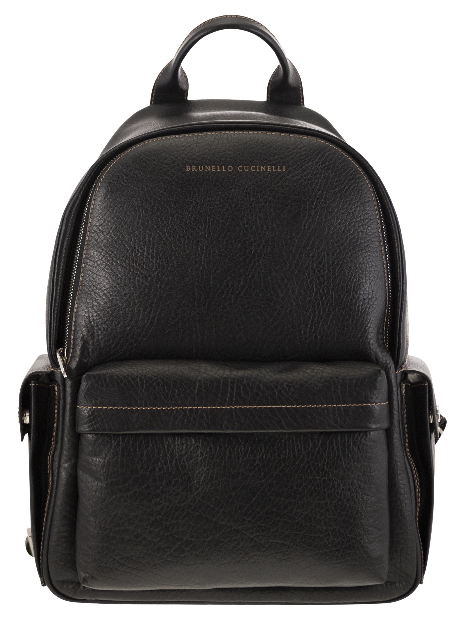 Calfskin Backpack With Grain