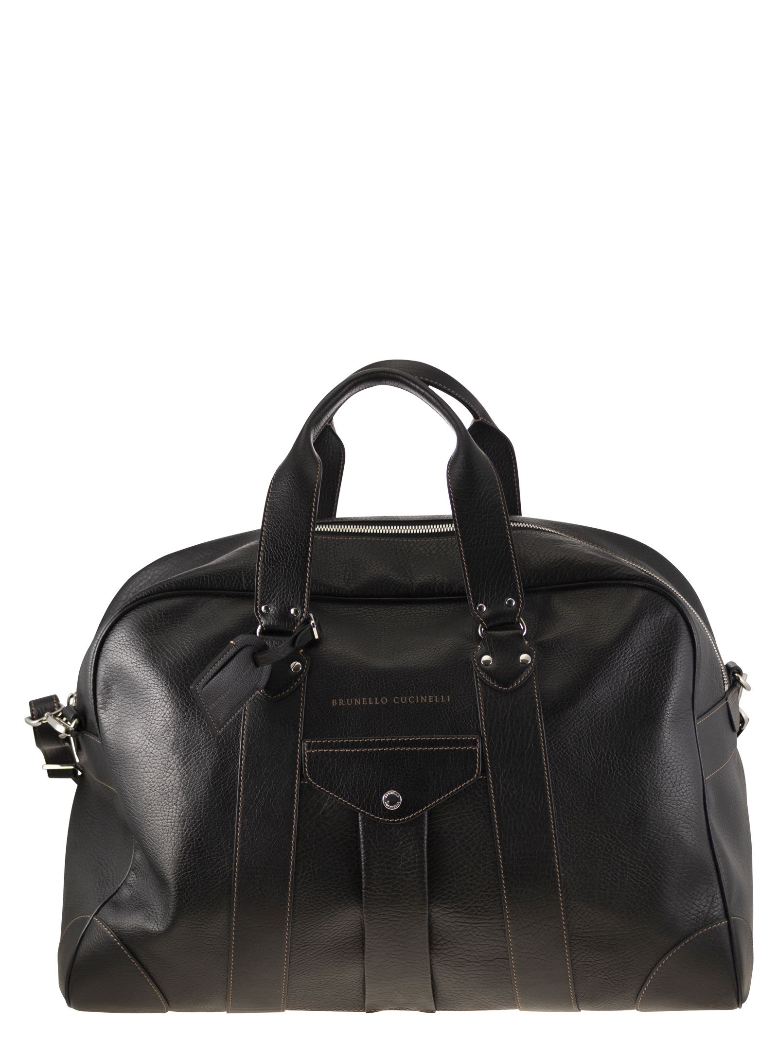 Grained Calfskin Weekender Bag