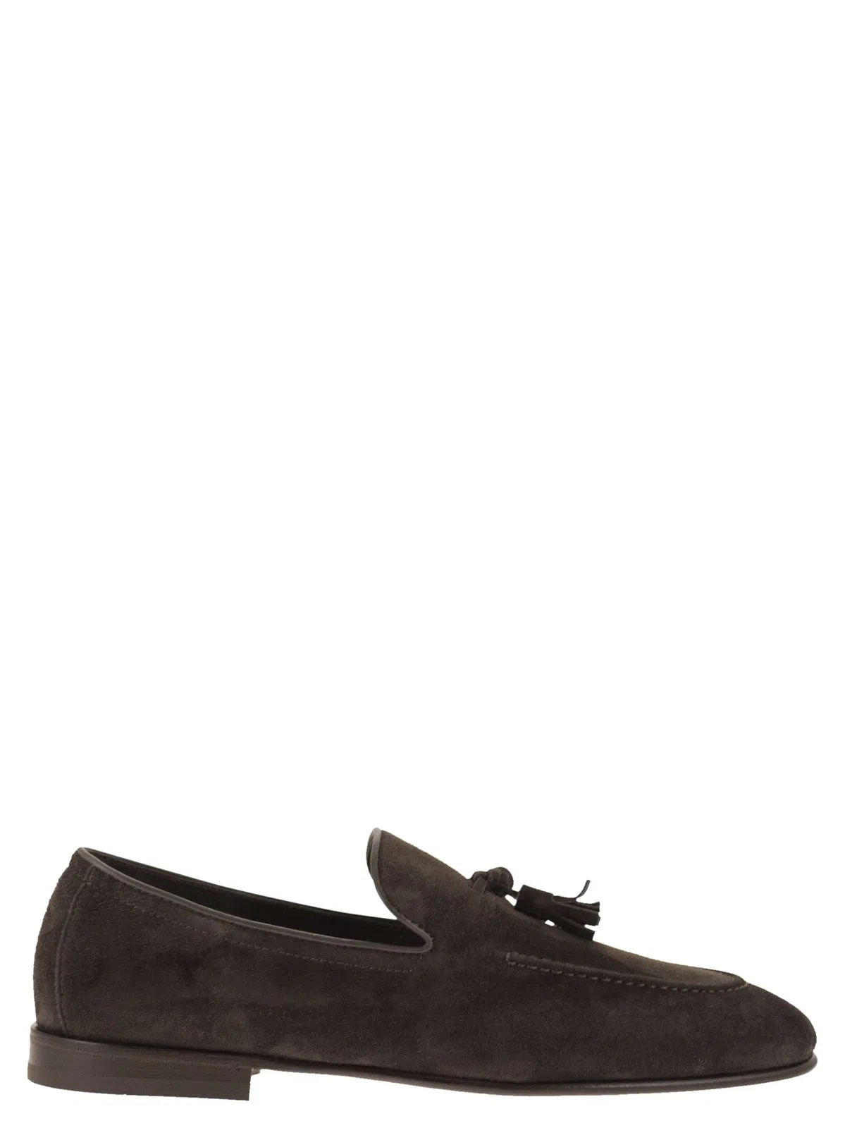 Suede Moccasins With Tassels