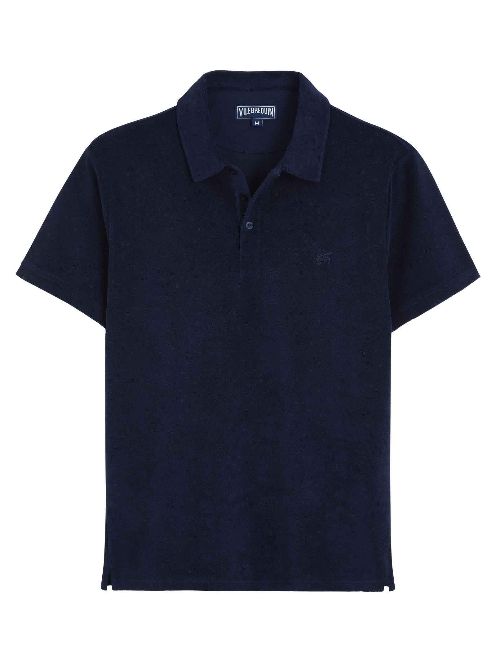 Organic Cotton Polo Shirt With Embroidered Turtle