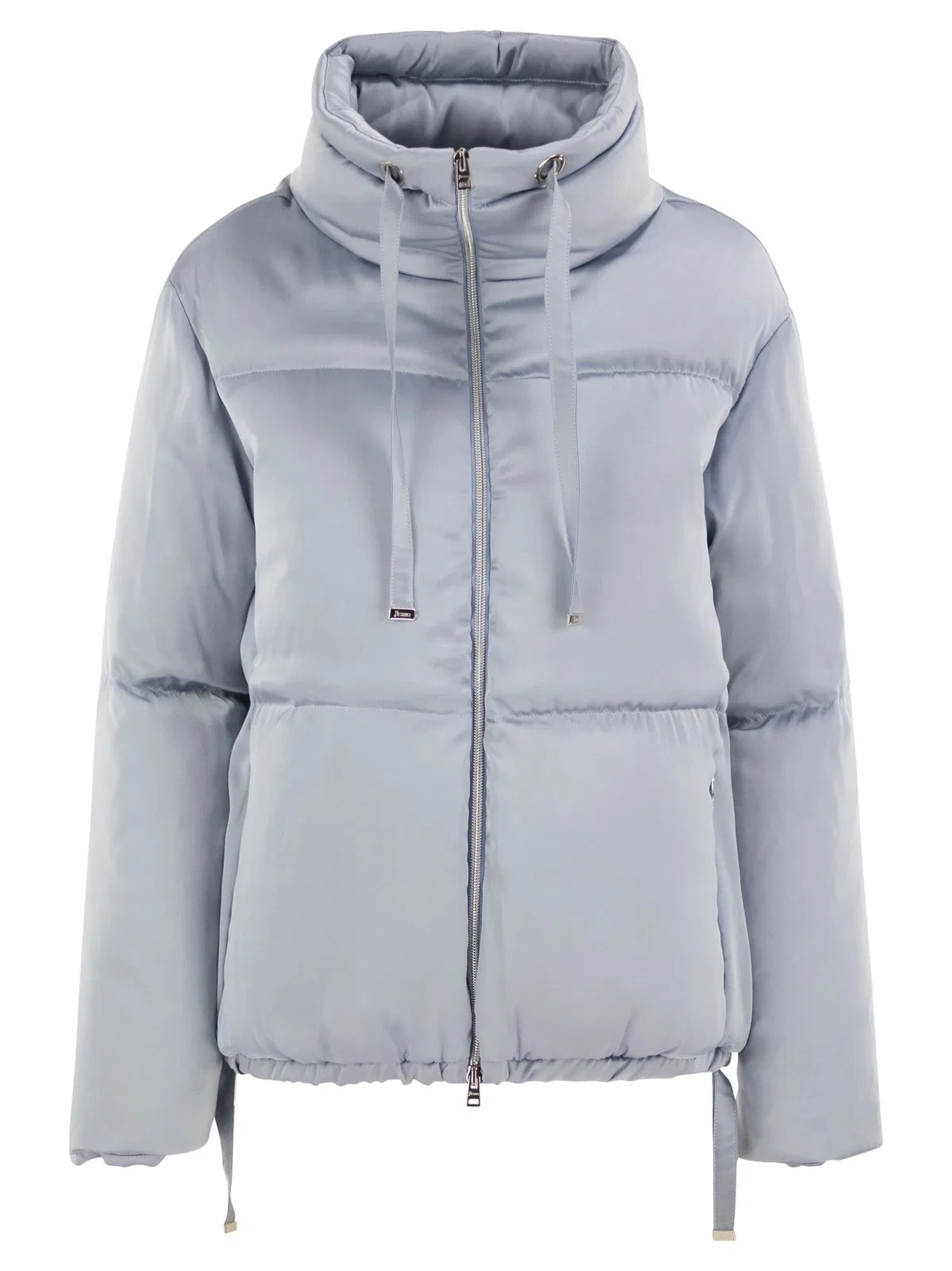 High-Neck Down Jacket With Drawstring Collar