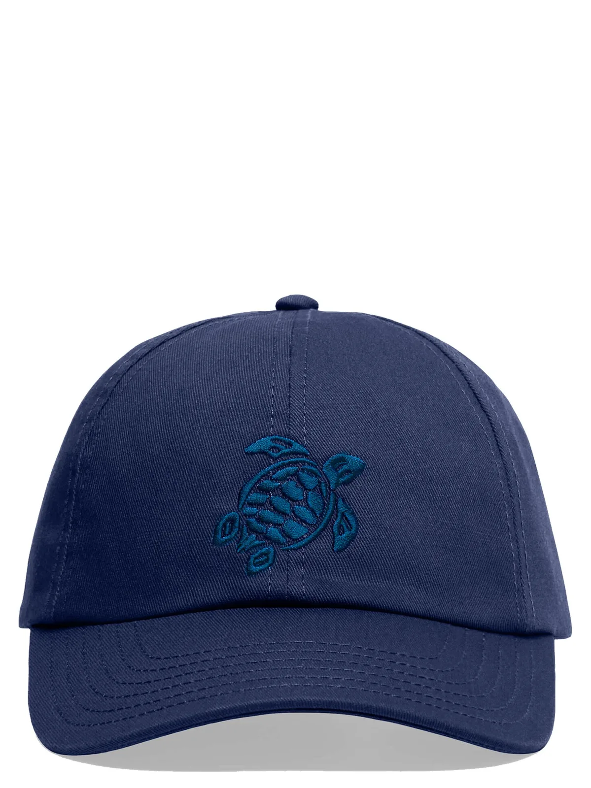 Kids’ Cotton Cap With Embroidered Turtle