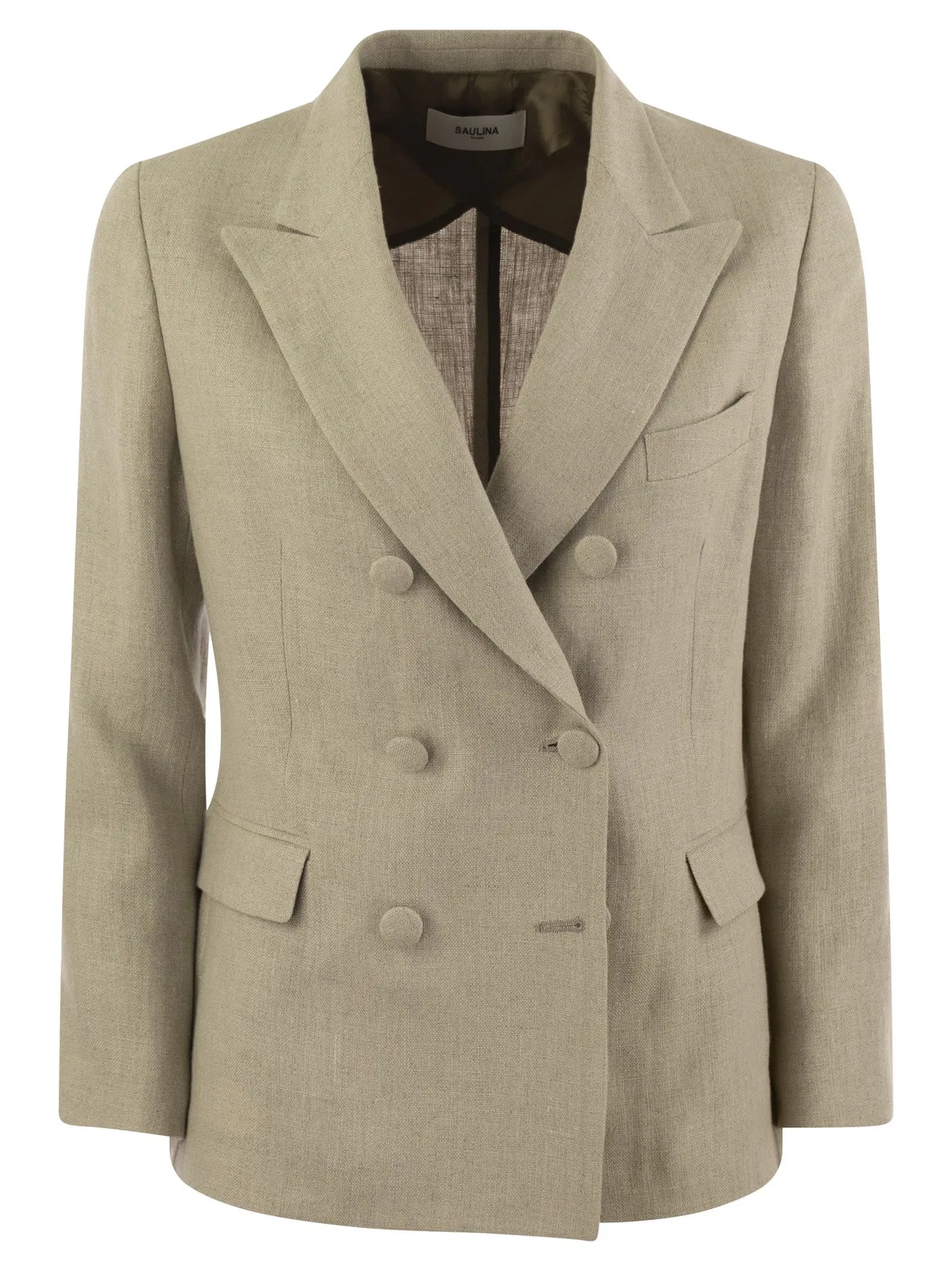 Anna - Double-Breasted Linen Jacket
