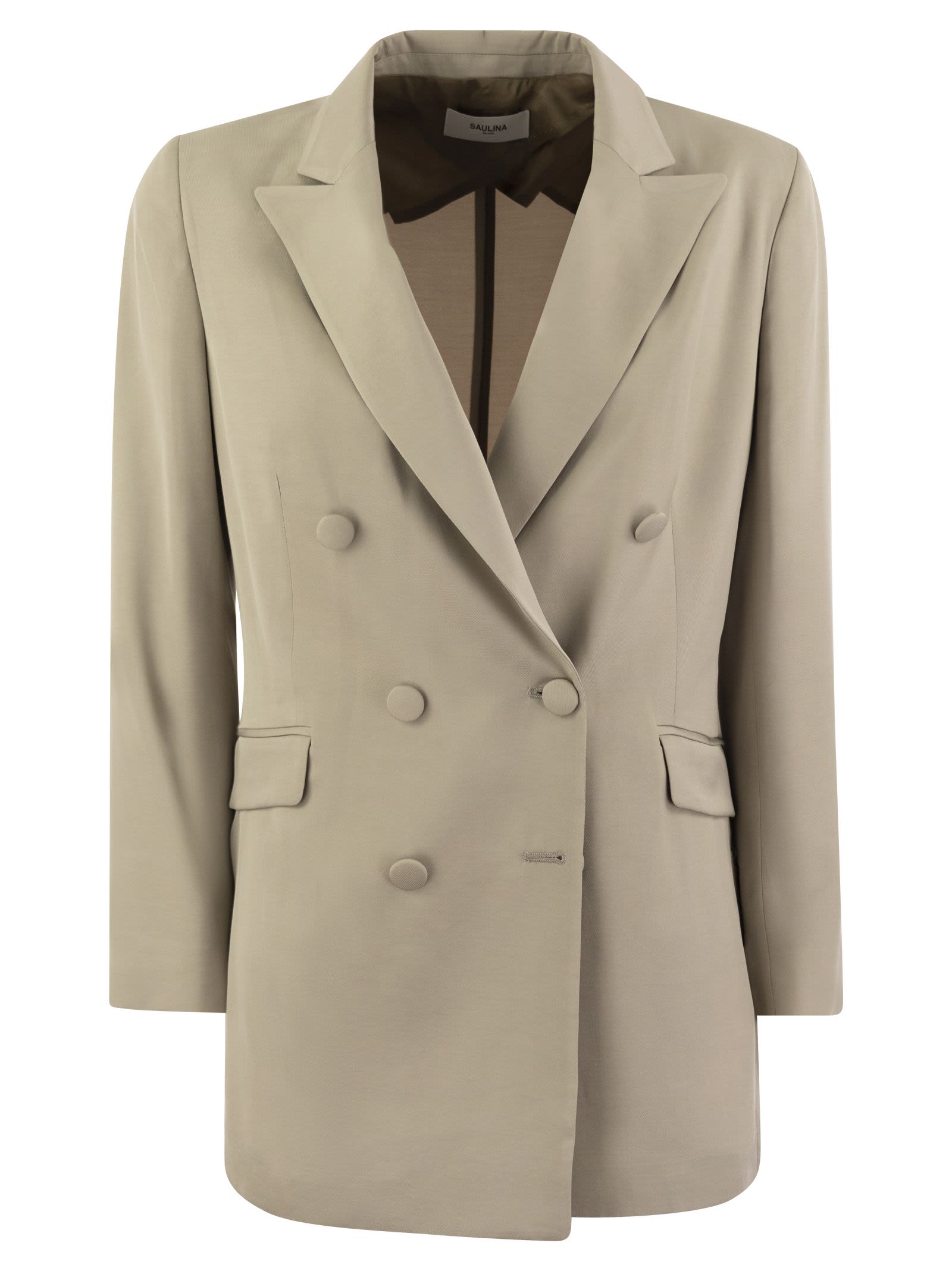 Anita - Viscose Double-Breasted Blazer