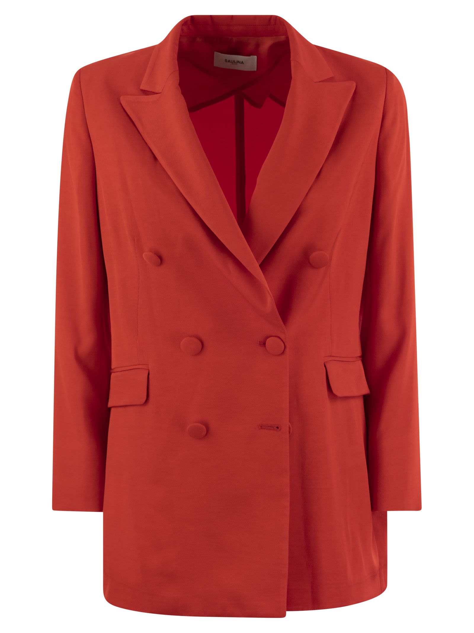 Anita - Viscose Double-Breasted Blazer