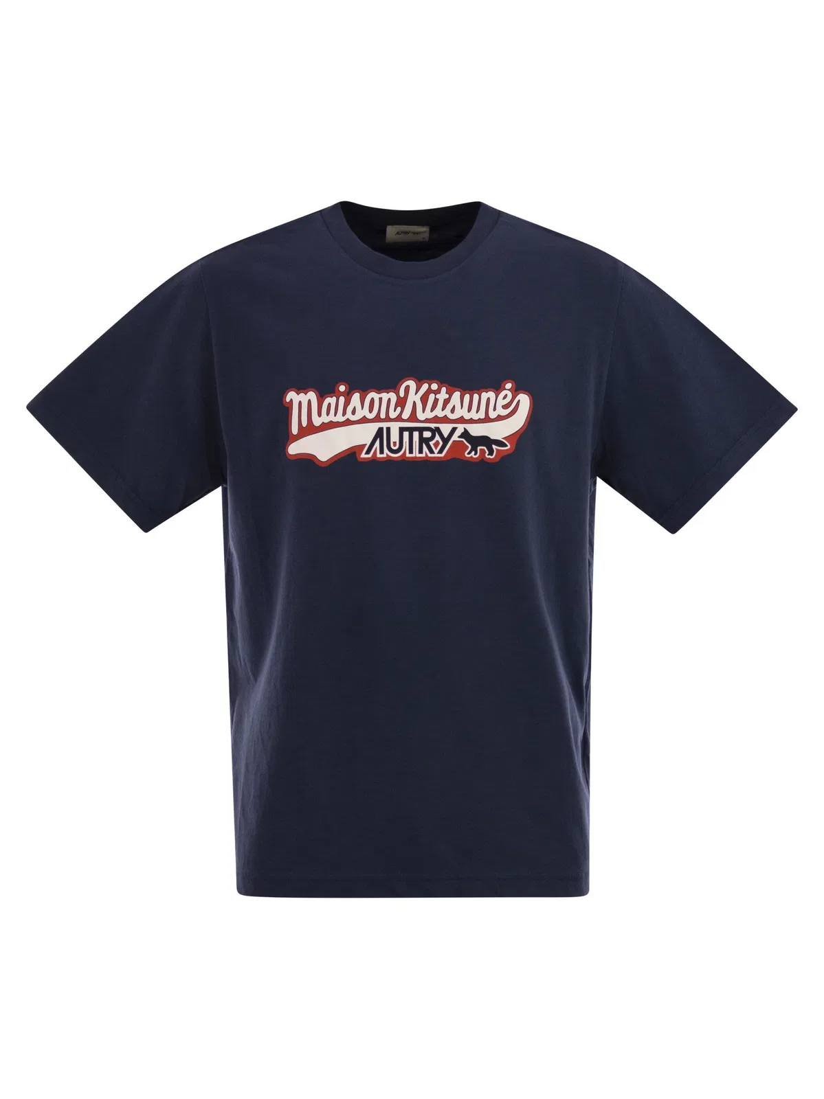 T-Shirt With Autry X Maison Kitsuné Logo